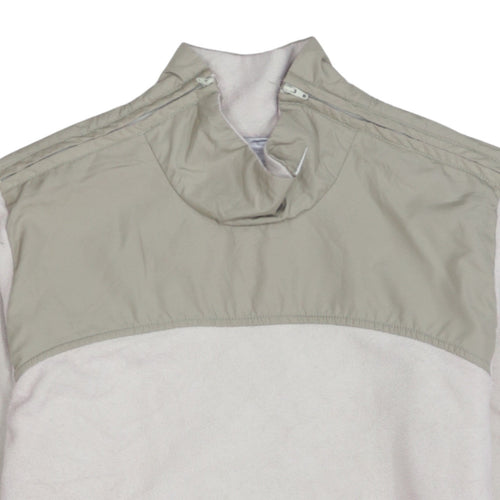 Nike Women Beige Therma Fit Fleece Pullover Sweatshirt Size L