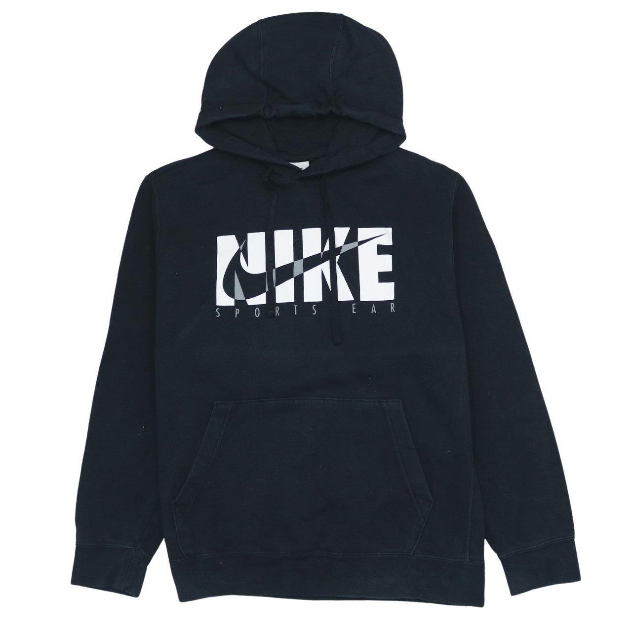 Nike Mens Black Pullover Hoodie L Sportswear Graphic Print
