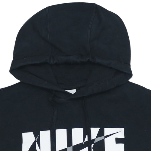 Nike Mens Black Pullover Hoodie L Sportswear Graphic Print