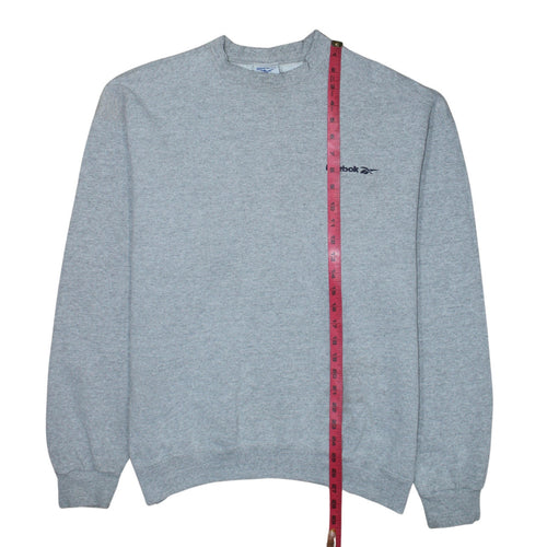 Reebok Men's Grey Regular Fit Crew Neck Sweatshirt M