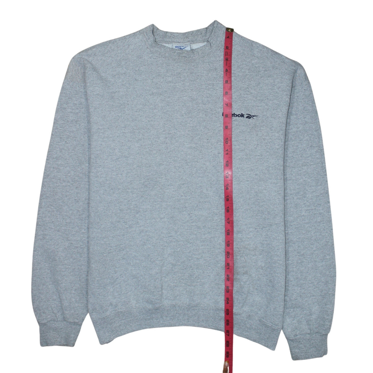 Reebok Men's Grey Regular Fit Crew Neck Sweatshirt M