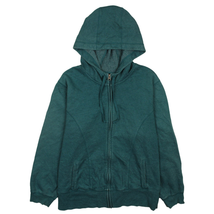 Champion Men’s Green Full Zip Hoodie 2XL Regular Fit Fleece