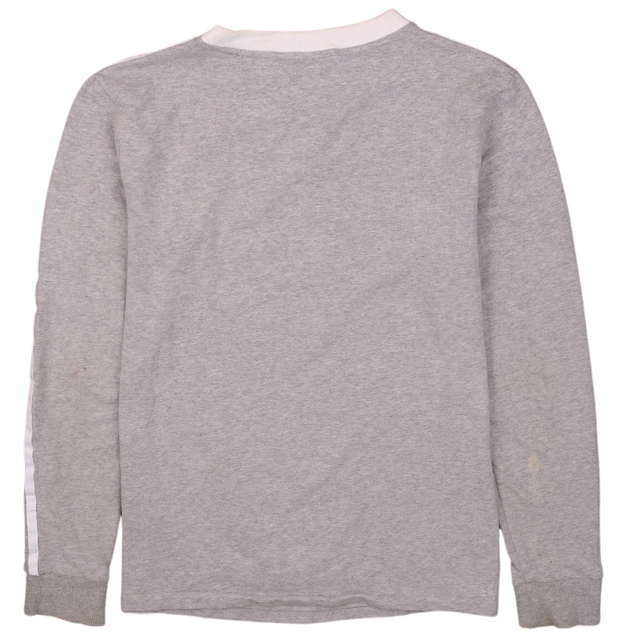 Adidas Women Grey Crew Neck Long Sleeve Pullover Sweatshirt Size 10