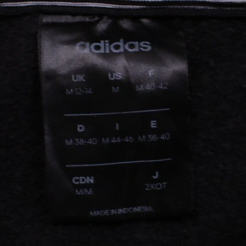 Adidas Womens Black Hoodie Size 12-14 Pullover Logo Sportswear