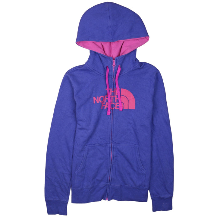 The North Face Womens Blue Pink Full Zip Hoodie Size M