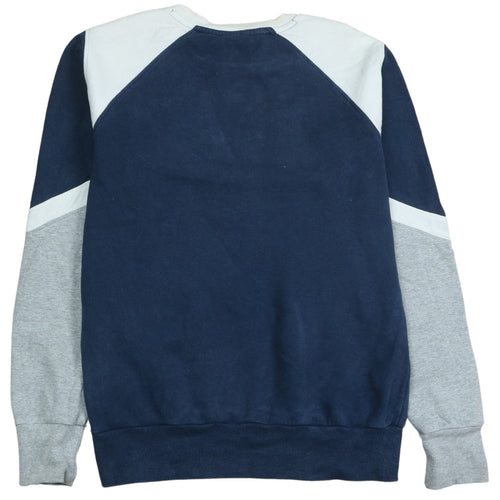 Ellesse Womens Blue Colourblock Logo Sweatshirt Size 10