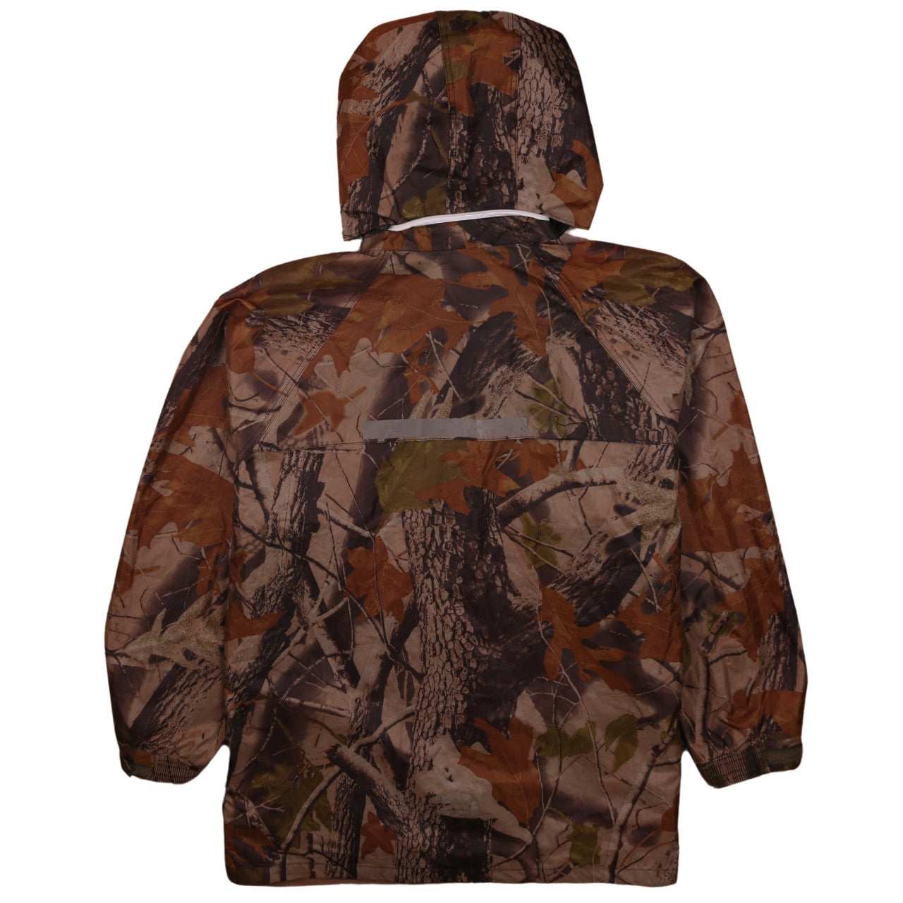 Aviator Men's Brown Camouflage Hooded Waterproof Windbreaker Jacket L