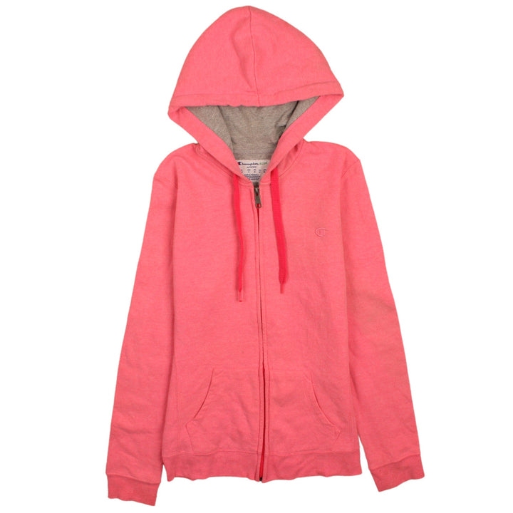 Champion Womens Pink Full Zip Hoodie Medium