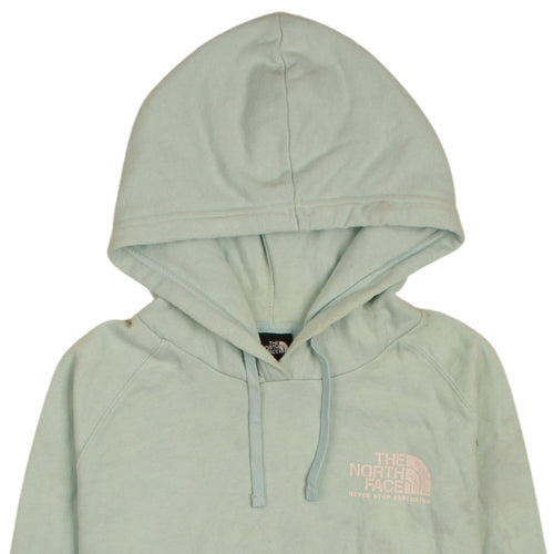 The North Face Womens Green Pullover Hoodie Size L Relaxed Fit