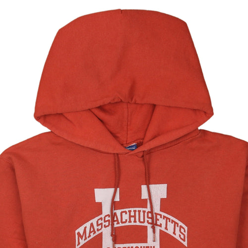 Champion Men's Red Pullover Hoodie S University Graphic Fleece