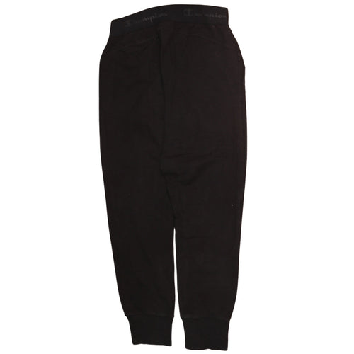Champion Womens Black Jogger Sweatpants M Elastic Waist Logo