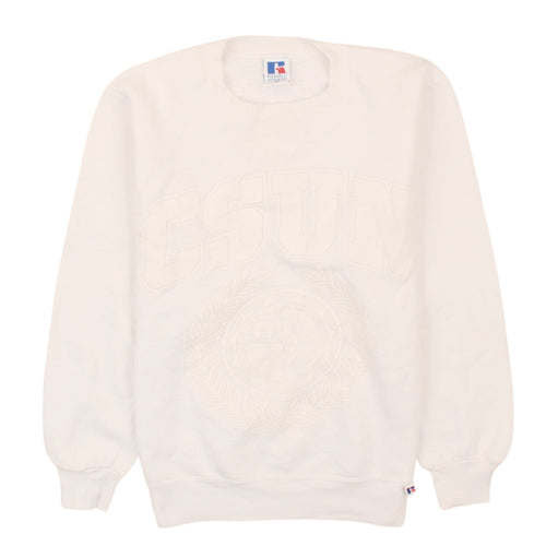 Russell Athletic Women Beige CSUN Pullover Sweatshirt Size S