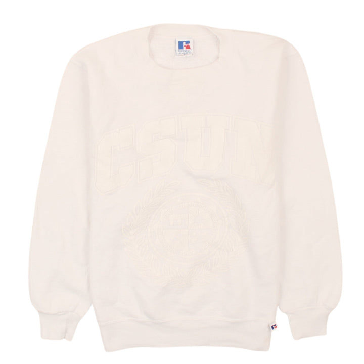 Russell Athletic Women Beige CSUN Pullover Sweatshirt Size S