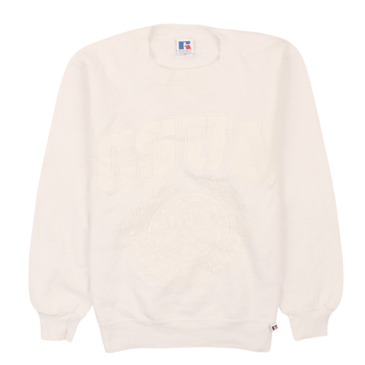 Russell Athletic Women Beige CSUN Pullover Sweatshirt Size S