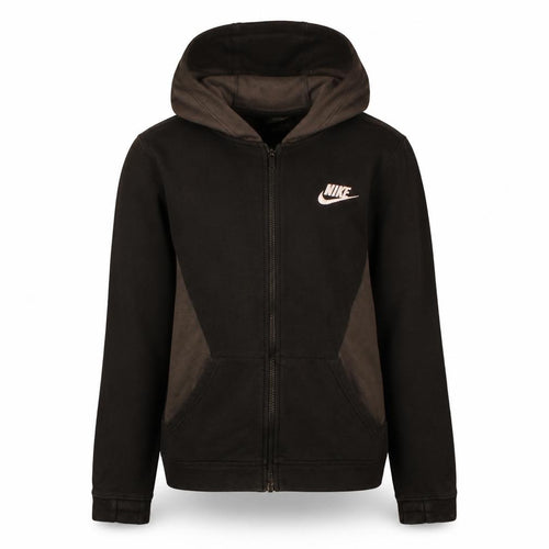 Nike Boys Black XL Full Zip Hoodie Fleece Sweatshirt 158-170cm