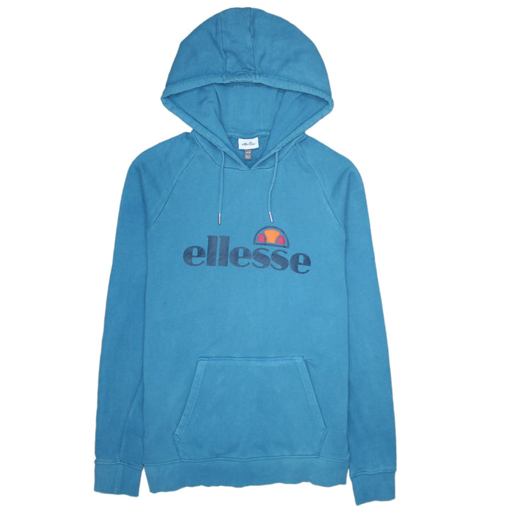 Ellesse Men's Blue Pullover Hoodie M Sports Logo Sweatshirt