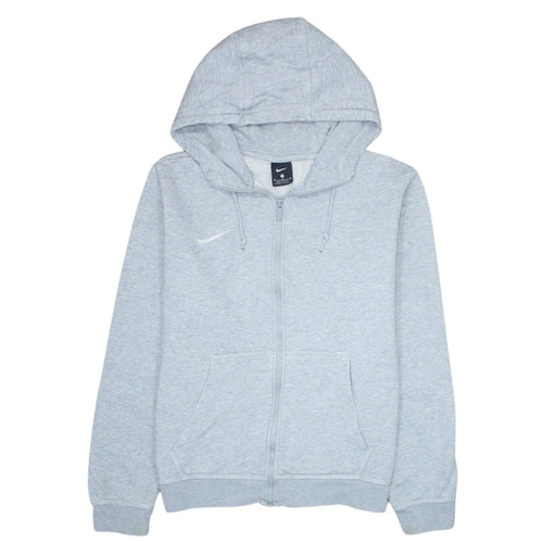 Nike Men's Grey Full Zip Hoodie M Regular Fit Sweatshirt