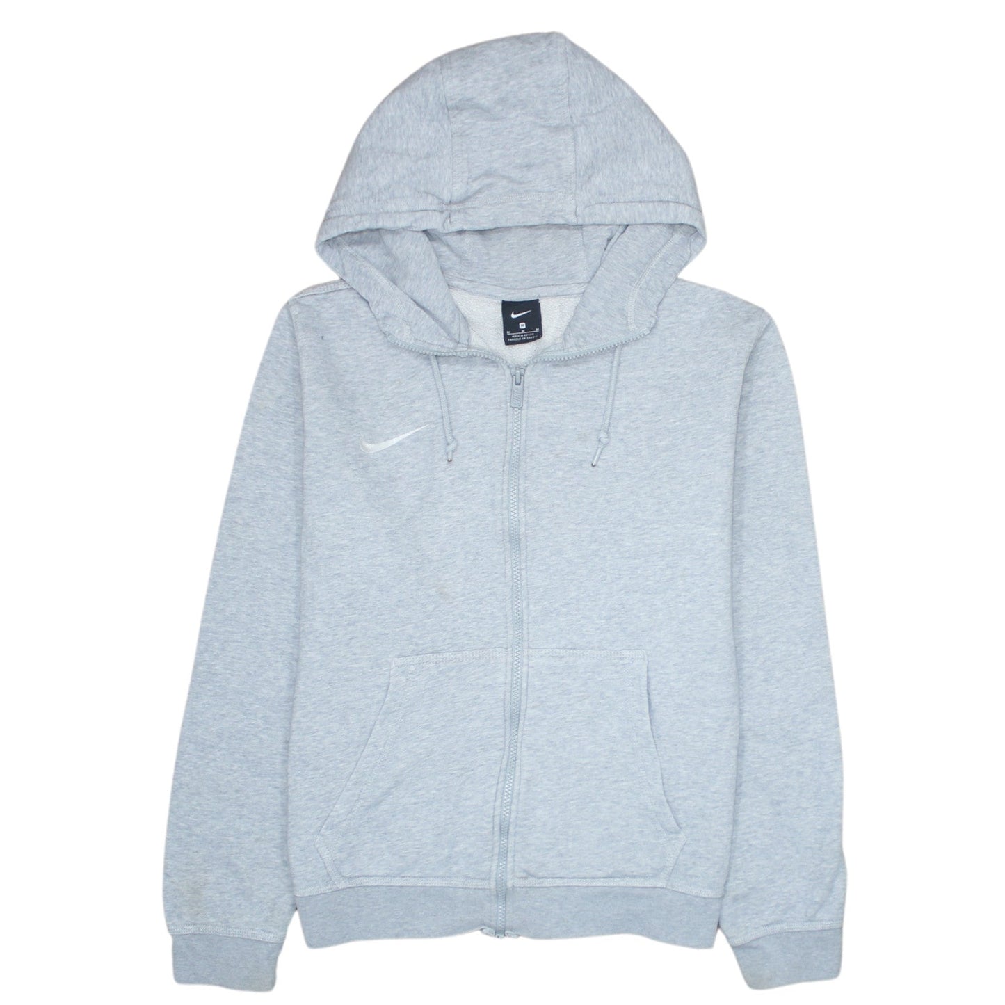 Nike Men's Grey Full Zip Hoodie M Regular Fit Sweatshirt