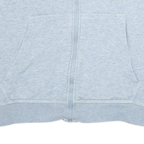 Nike Men's Grey Full Zip Hoodie M Regular Fit Sweatshirt