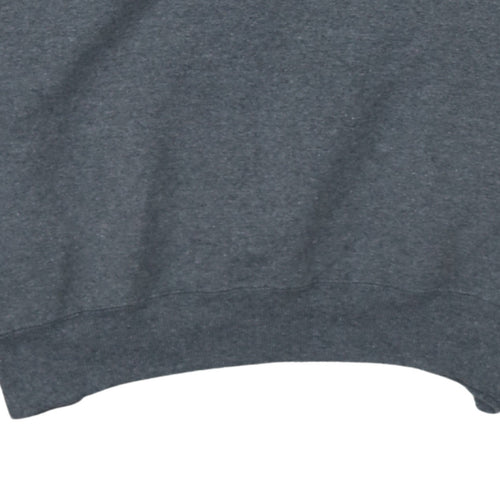 Champion Men’s Grey V-Neck Pullover Fleece Sweatshirt Size L