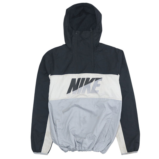 Nike Men's Black & Grey Windbreaker Hooded Jacket Size M