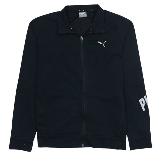 Puma Womens Black Size 14 Track Jacket Lightweight Full Zip Activewear