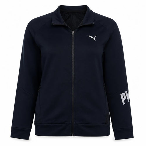 Puma Womens Black Size 14 Track Jacket Lightweight Full Zip Activewear