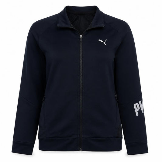 Puma Womens Black Size 14 Track Jacket Lightweight Full Zip Activewear