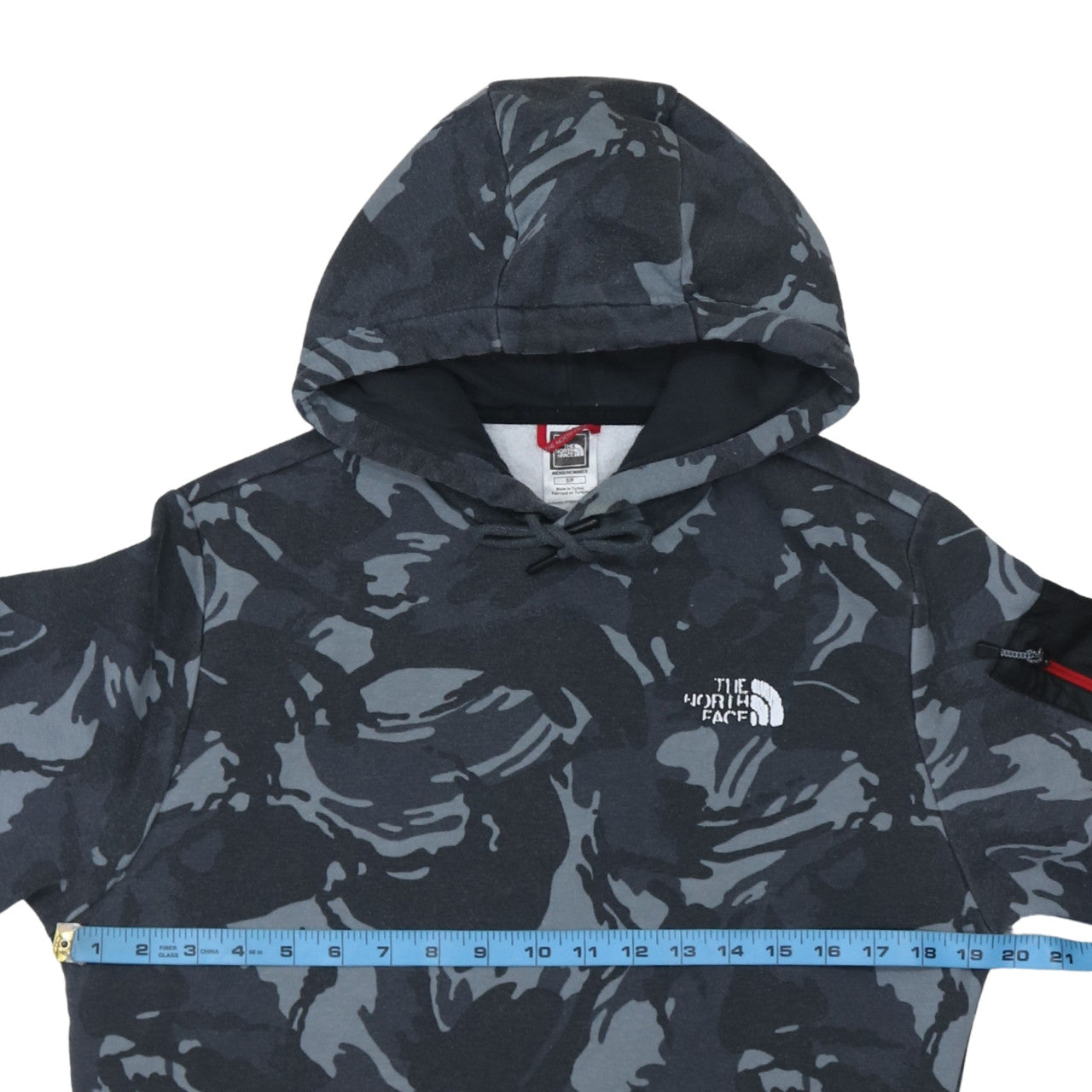 The North Face Men's Grey Camouflage Pullover Hoodie Size S