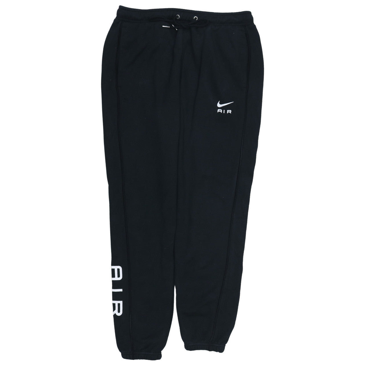 Nike Air Men's Black Jogger Trousers Size M Regular Fit Fleece