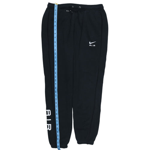 Nike Air Men's Black Jogger Trousers Size M Regular Fit Fleece