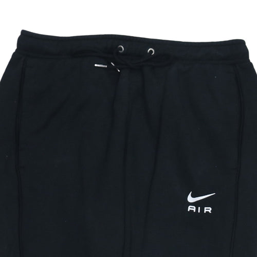 Nike Air Men's Black Jogger Trousers Size M Regular Fit Fleece