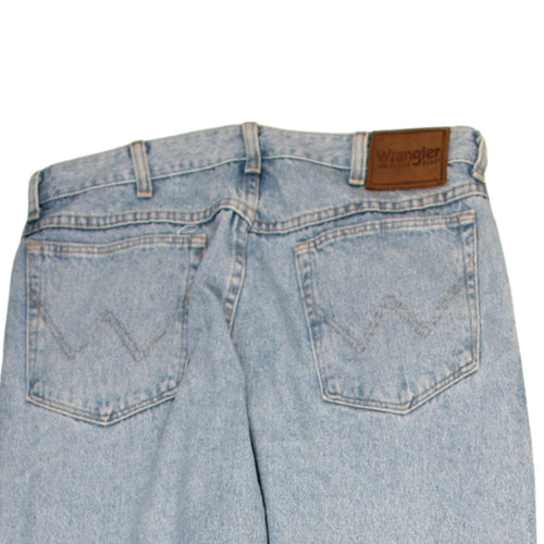 Wrangler Men's Blue Light Wash Straight Denim Jeans 36x32