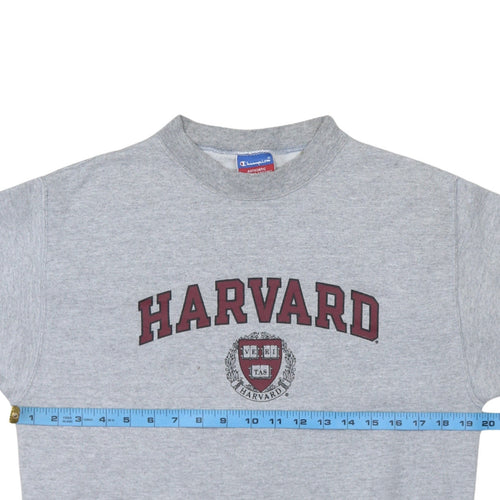 Champion Men’s Grey Harvard Crew Neck Fleece Sweatshirt S