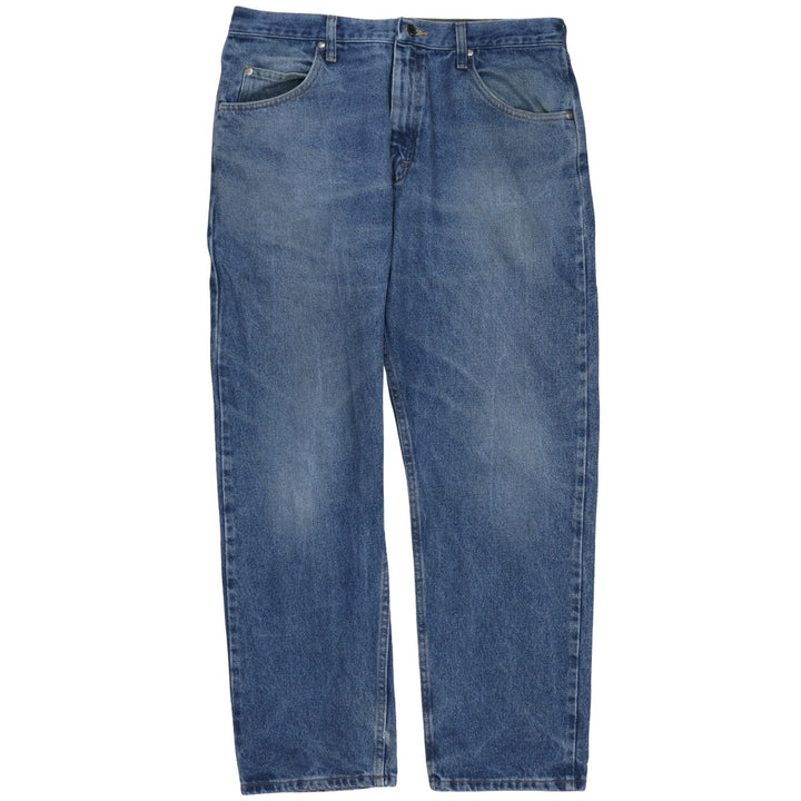 Wrangler Men's Blue 36x30 Relaxed Fit Straight Denim Jeans