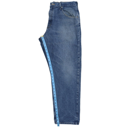 Wrangler Men's Blue 36x30 Relaxed Fit Straight Denim Jeans