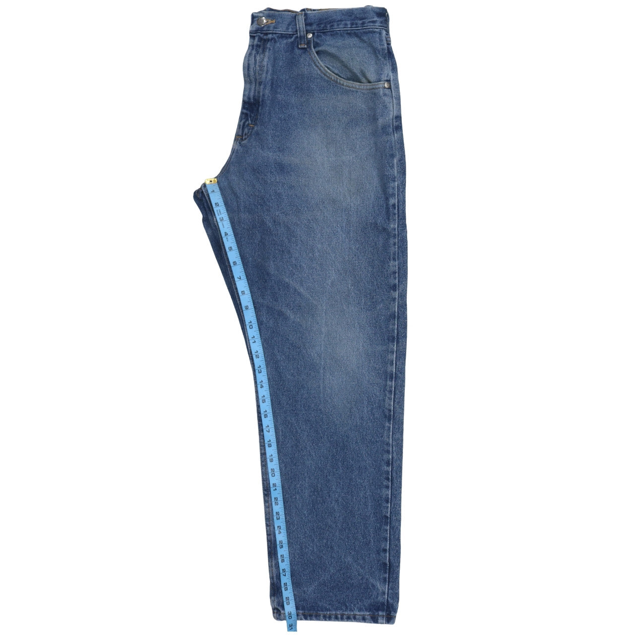 Wrangler Men's Blue 36x30 Relaxed Fit Straight Denim Jeans