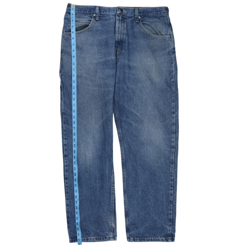 Wrangler Men's Blue 36x30 Relaxed Fit Straight Denim Jeans