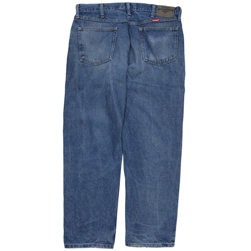 Wrangler Men's Blue 36x30 Relaxed Fit Straight Denim Jeans