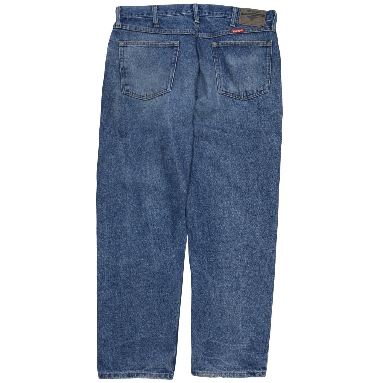 Wrangler Men's Blue 36x30 Relaxed Fit Straight Denim Jeans