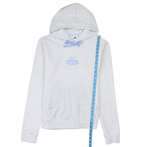 Nike Womens Light Grey Hoodie Small Pullover Hooded Sweatshirt