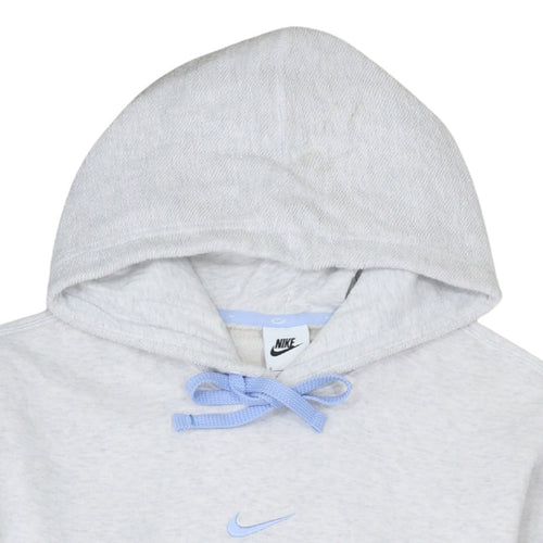 Nike Womens Light Grey Hoodie Small Pullover Hooded Sweatshirt