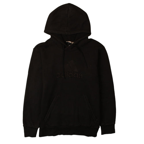 Adidas Men's Black Pullover Hoodie L Sports Fleece Sweatshirt