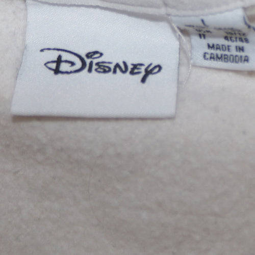 Disney Women Beige Mickey Mouse Pullover Sweatshirt L