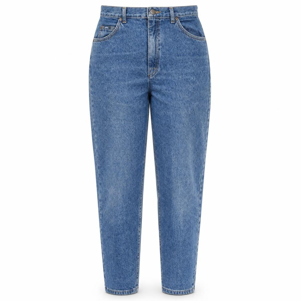 Lee Womens Blue High Rise Mom Jeans Size 14 Vintage 90s Denim