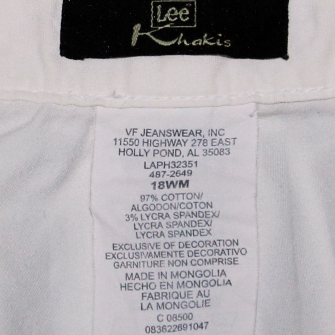 Lee Women's White Chino Shorts Size 18 Cotton Blend