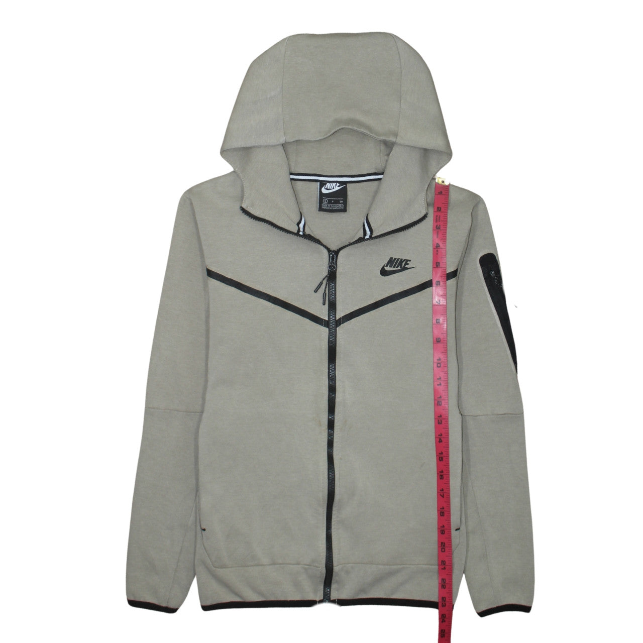 Nike Men's Grey Full Zip Hoodie Small Regular Fit
