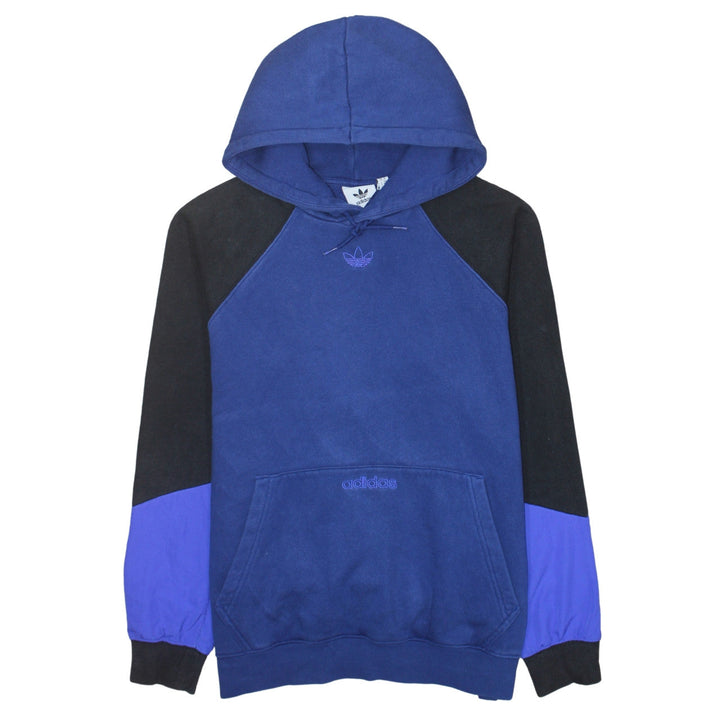 Adidas Men's Blue Pullover Hoodie Medium Fleece Sweatshirt