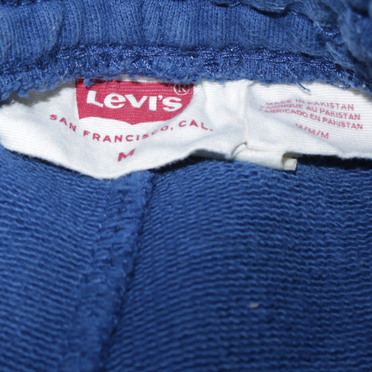 Levi's Men's Blue Fleece Sweatpants M Regular Fit Joggers