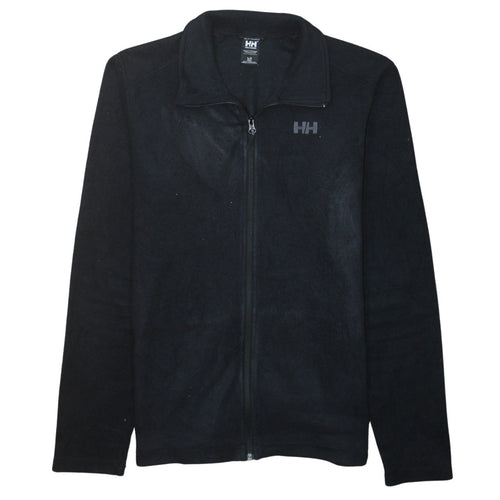 Helly Hansen Mens Black Fleece Full Zip Jacket Size L Regular Fit